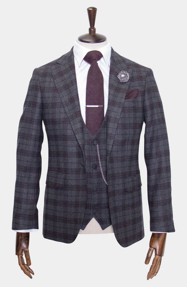 INISHEER CHECK 3 PIECE SUIT